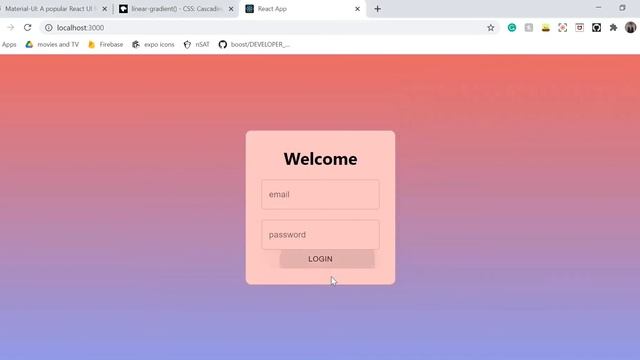 Simple Login screen UI with React.js | Speed Code | code in description| Web Development смотреть онлайн