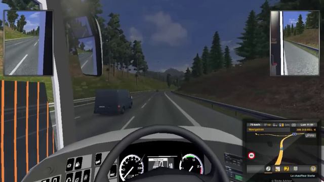 euro truck simulator 2 (ets2) v1.16 mod bus (car) : Mercedes Benz Tourismo 17 RHD V3 смотреть онлайн