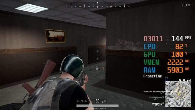 AMD Radeon RX 570 -- Intel Core i3-8100 -- PUBG FPS Test Vikendi Very Low смотреть онлайн