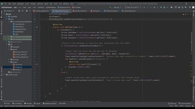 Sqlite database – activity main xml Sqlite database app 2021 05 26 21 16 24 смотреть онлайн