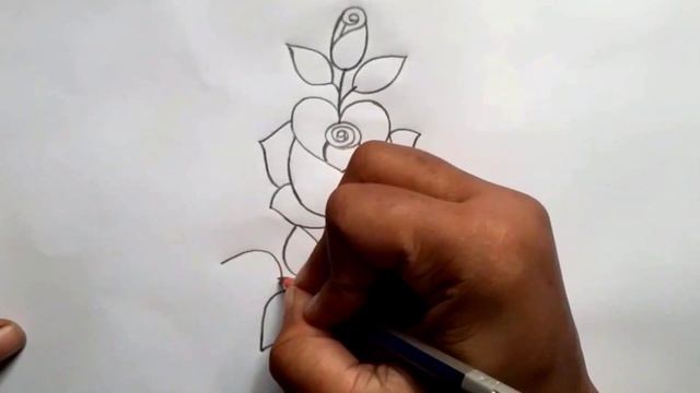 Rose Flower Drawing | How To Draw A Rose смотреть онлайн