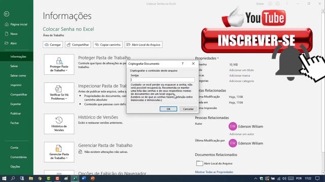 Como Proteger Um Arquivo Excel Com Uma Senha Sem Instalar Programas