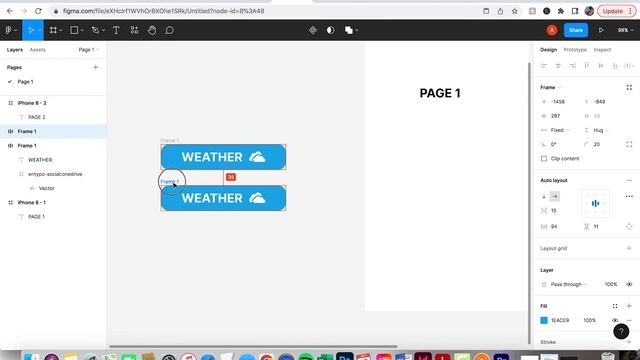 Figma Simple Button with Down Click State смотреть онлайн