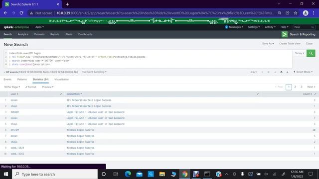 splunk regex field extraction смотреть онлайн