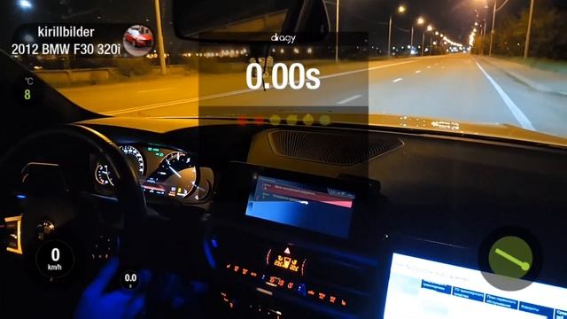 BMW G20 320D Stage1 0-100, 402m, 1/4 Mile Dragy