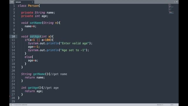 Java Tutorial for Beginners: Java OOP | Encapsulation in Java смотреть онлайн