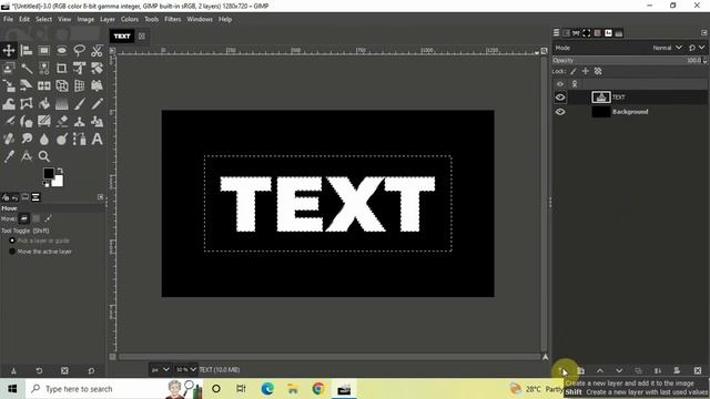 How to make gradient text in GIMP смотреть онлайн