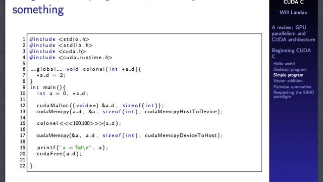 Introduction to programming in CUDA C смотреть онлайн