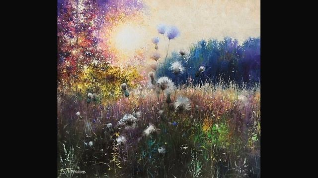 Утонченная нежность цветов. Художник Виталий Трубанов