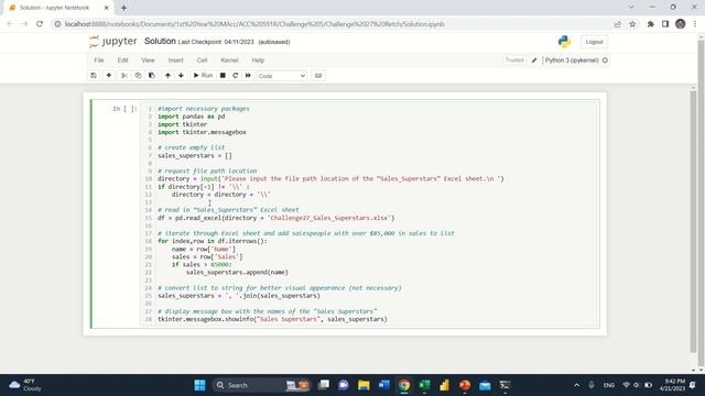 Challenge 27|PYTHON – Sales Superstars смотреть онлайн