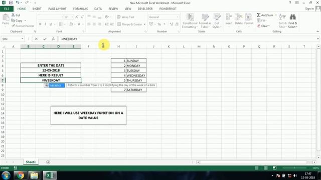 How to combine Excel Functions VLOOKUP and WEEKDAY | Excelabcd смотреть онлайн
