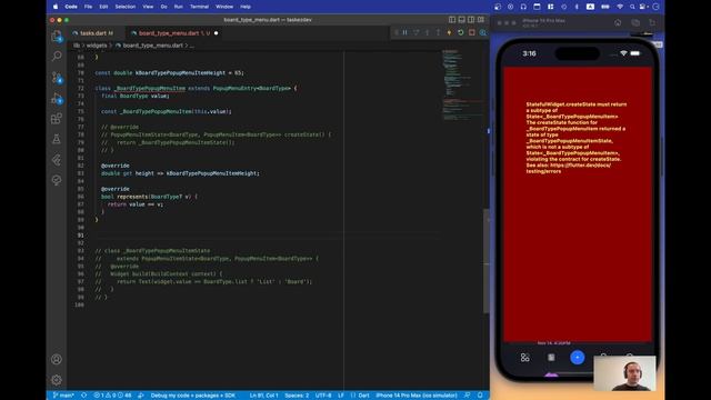 Flutter PopupMenuButton customization, extending popup menu entry, working with shape, constraints смотреть онлайн