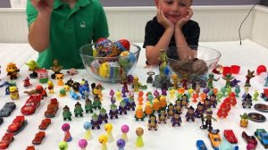 100 КИНДЕР СЮРПРИЗОВ! МЕГА МИКС! ЩЕНЯЧИЙ ПАТРУЛЬ. Открываем шоколадные яйца.