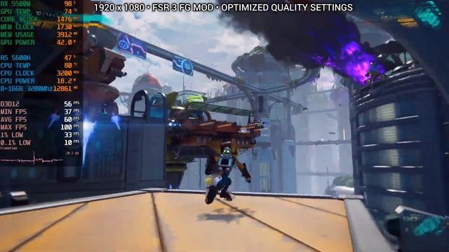 RX 5500M | Ratchet & Clank: Rift Apart | FSR 3 FG MOD By LukeFz | 1080P 60+ FPS смотреть онлайн