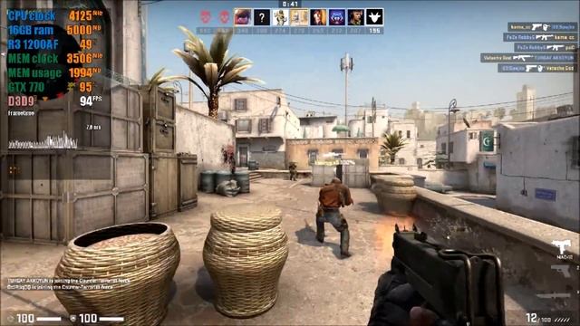 Counter-Strike: Global Offensive / GTX 770 / Ryzen 3 1200AF / 1080p / High смотреть онлайн