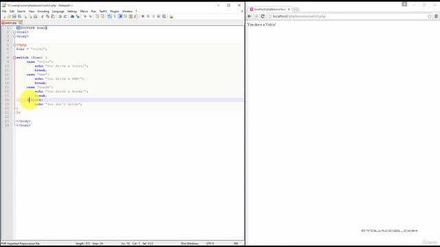 Switch Statement in PHP | Episode 17 | Complete Crash Course смотреть онлайн