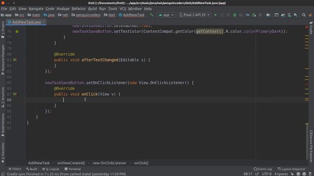 To Do List App Android Studio Tutorial | Part 5 - Add and Update Tasks | The Penguin Coders смотреть онлайн