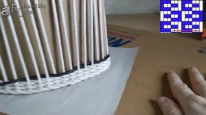 Угловая корзинка  из газетных трубочек. Подробно!!!