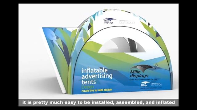Milin Displays mor detailed information about X advertising trade show inflatable tent смотреть онлайн