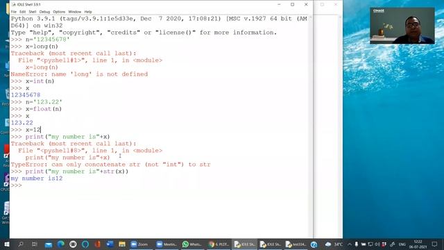 B.SC IT PPU 2ND YR. : PYTHON (ADD ON) BY RAVI KUMAR SONI, 6.7.21 смотреть онлайн