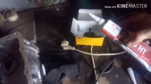 Замена поддона (картера), замена масленого датчика, замена подушки на Volkswagen passat B5 1.8 turb