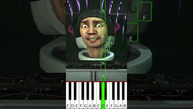 skibidi toilet 6 - DJ TOILET (DaFuq!?Boom!) - Octave Piano Tutorial смотреть онлайн