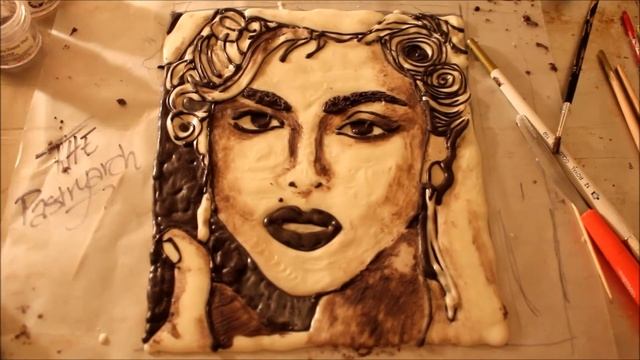 How to Make a Chocolate Portrait! Madonna "Vogue" Birthday Cake смотреть онлайн