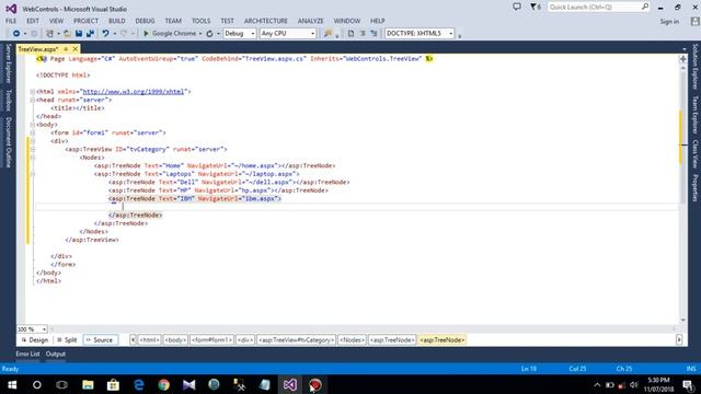 TreeView Control In ASP.NET - ASP.NET TreeView Example смотреть онлайн