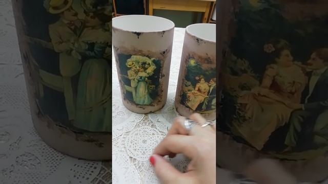 Декупаж. Банки для сыпучих продуктов. 2 часть. смотреть онлайн