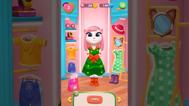 My Talking Angela 2.Новогоднее Обновление.Новое Зимнее Шоу Талантов.Альбом на Рождество смотреть онлайн