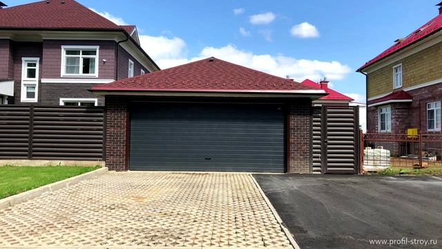 Гаражи с отделкой фасадными панелями смотреть онлайн