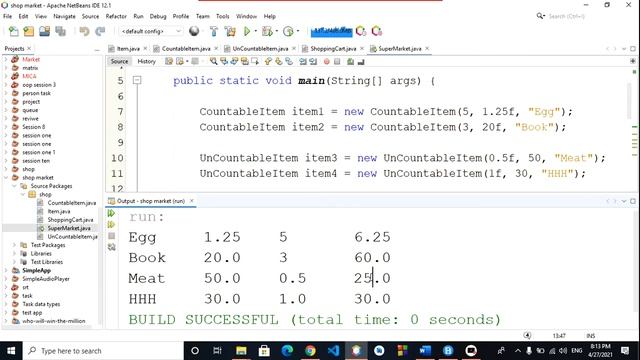 5- SuperMarket class and test of the project смотреть онлайн