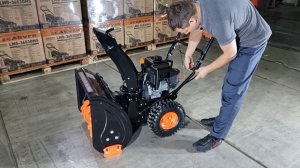 Сборка снегоуборщика CARVER STG-7056WEL/STG-7061WEL.