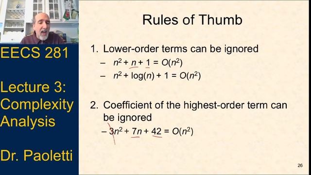 EECS 281: W21 Lecture 3 - Complexity Analysis, Math Foundations смотреть онлайн