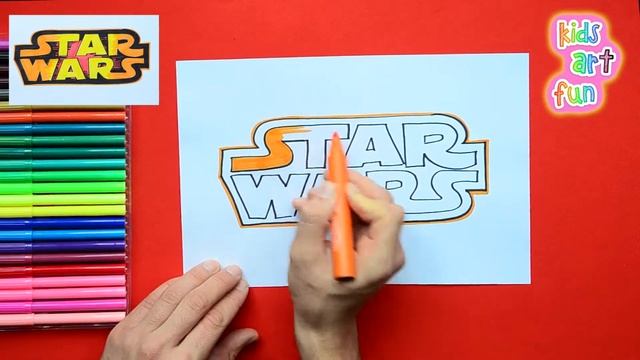 How to draw Star Wars Logo смотреть онлайн