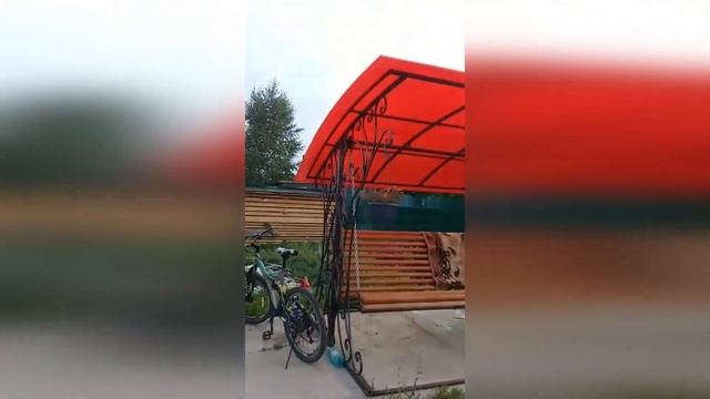 Мангальная зона и садовые качели. Художественная ковка от Михалыча. смотреть онлайн