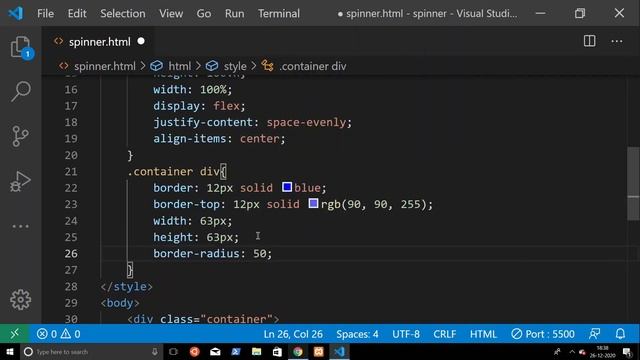 Spinner in HTML And CSS Effect Only смотреть онлайн