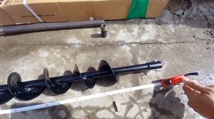 Удлинитель шнека (или Как своими руками удлинить шнек мотобура).