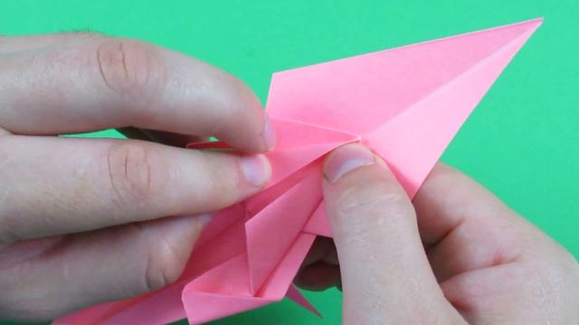 How To Make an Easy Origami Dinosaur - origami ornithomimus смотреть онлайн