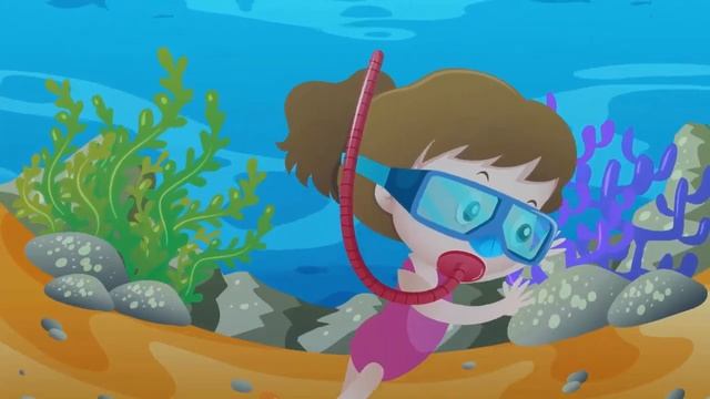 Ура, каникулы на море. Даша аквалангист. Детские мультики, анимация на канале как сделать мультик. смотреть онлайн