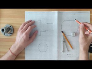 Зачетная работа: эскиз детали "Фланец"