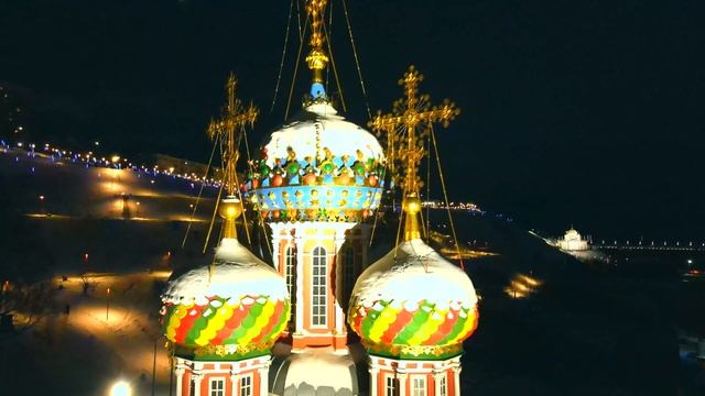 Рождества Христова храм на Рождественской улице Нижнего Новгорода в Рождество Христово. O holy nigh смотреть онлайн