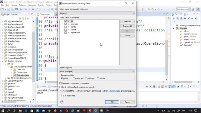 Naji - JAVA, Application de gestion des comptes смотреть онлайн