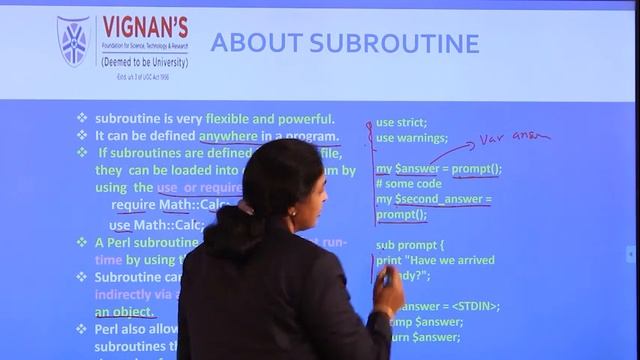 SUBROUTINES PART 1 || Dr.N.USHA RANI || PERL смотреть онлайн
