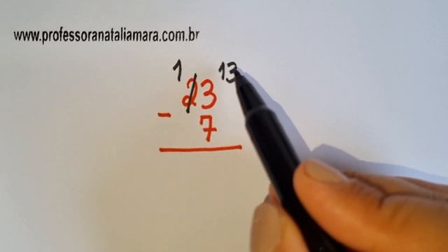 23-7 | 23 menos 7 | Como subtrair? | Exemplo de conta de menos resolvida passo a passo смотреть онлайн