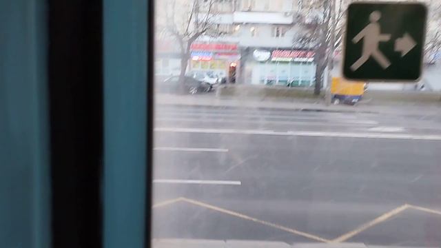 Поездка на трамвае БКМ-60102 (БОРТ.113) маршрут 1 (в парк) смотреть онлайн