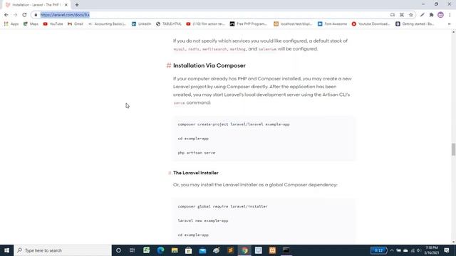 How to create laravel project via composer on your machine смотреть онлайн