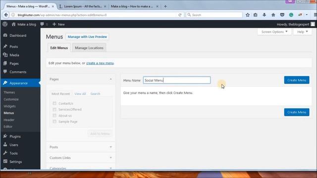 How to add menu on wordpress website or blog Hindi/Urdu смотреть онлайн