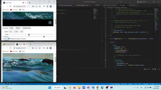 Demo App xem chung - Watch together - ReactJS + .Net6 + Webrtc смотреть онлайн
