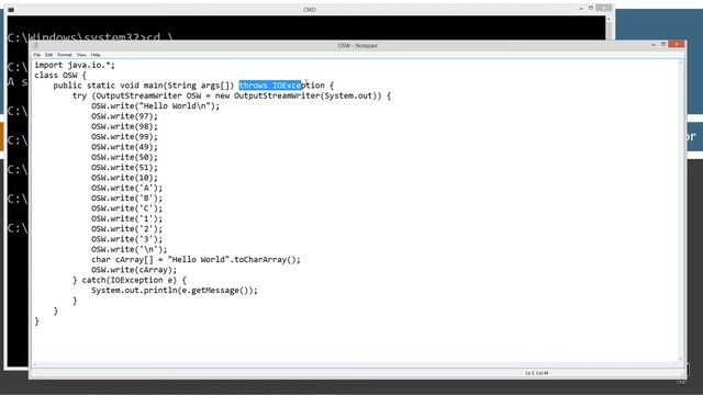 Learn Java Programming - OutputStreamWriter to the console Tutorial смотреть онлайн